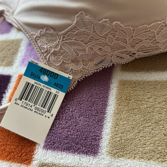 Playtex Women's Pinkish Lace Bra size 40 DDD - Picture 4 of 9